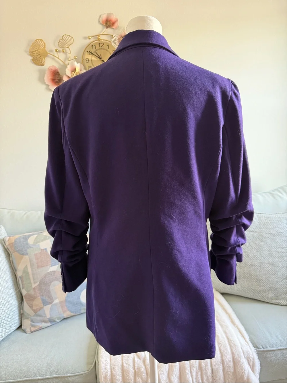 Michael Kors Deep Purple Tailored Blazer Jacket
